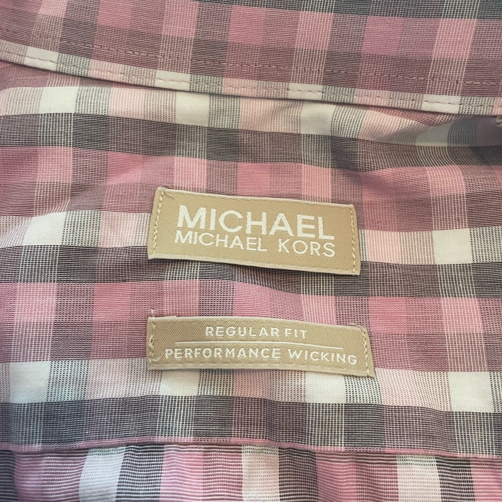 Men Michael Kors long sleeve button down shirt.